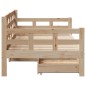 vidaXL Tagesbett mit Schubladen 90x190 cm Massivholz Kiefer vidaXL Tagesbett mit Schubladen 90x190 cm Massivholz Kiefer