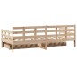 vidaXL Tagesbett mit Schubladen 90x190 cm Massivholz Kiefer vidaXL Tagesbett mit Schubladen 90x190 cm Massivholz Kiefer