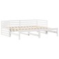 vidaXL Tagesbett mit Schubladen Weiß 90x200 cm Kiefernholz vidaXL Tagesbett mit Schubladen Weiß 90x200 cm Kiefernholz