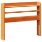 vidaXL Bettgestell mit Kopfteil ohne Matratze Wachsbraun 75x190 cm vidaXL Bettgestell mit Kopfteil ohne Matratze Wachsbraun 75x190 cm