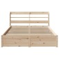 vidaXL Bettgestell mit Kopfteil ohne Matratze 150x200 cm vidaXL Bettgestell mit Kopfteil ohne Matratze 150x200 cm