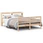 vidaXL Bettgestell mit Kopfteil ohne Matratze 135x190 cm vidaXL Bettgestell mit Kopfteil ohne Matratze 135x190 cm