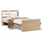 vidaXL Bettgestell mit Kopfteil ohne Matratze 75x190 cm vidaXL Bettgestell mit Kopfteil ohne Matratze 75x190 cm