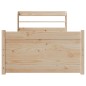 vidaXL Bettgestell mit Kopfteil ohne Matratze 75x190 cm vidaXL Bettgestell mit Kopfteil ohne Matratze 75x190 cm