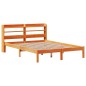 vidaXL Bettgestell mit Kopfteil ohne Matratze Wachsbraun 120x200 cm vidaXL Bettgestell mit Kopfteil ohne Matratze Wachsbraun 120x200 cm