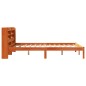 vidaXL Bettgestell mit Kopfteil ohne Matratze Wachsbraun 120x200 cm vidaXL Bettgestell mit Kopfteil ohne Matratze Wachsbraun 120x200 cm