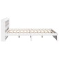 vidaXL Bettgestell mit Kopfteil ohne Matratze Weiß 120x190 cm vidaXL Bettgestell mit Kopfteil ohne Matratze Weiß 120x190 cm
