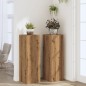 vidaXL Pflanzenständer 2 Stk. Artisan-Eiche 33x33x100 cm Holzwerkstoff vidaXL Pflanzenständer 2 Stk. Artisan-Eiche 33x33x100 cm Holzwerkstoff