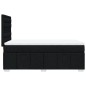 vidaXL Boxspringbett mit Matratze Schwarz 100x200 cm Stoff vidaXL Boxspringbett mit Matratze Schwarz 100x200 cm Stoff