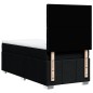 vidaXL Boxspringbett mit Matratze Schwarz 100x200 cm Stoff vidaXL Boxspringbett mit Matratze Schwarz 100x200 cm Stoff