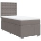 vidaXL Boxspringbett mit Matratze Taupe 100x200 cm Stoff vidaXL Boxspringbett mit Matratze Taupe 100x200 cm Stoff