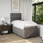 vidaXL Boxspringbett mit Matratze Taupe 100x200 cm Stoff vidaXL Boxspringbett mit Matratze Taupe 100x200 cm Stoff