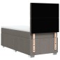 vidaXL Boxspringbett mit Matratze Taupe 100x200 cm Stoff vidaXL Boxspringbett mit Matratze Taupe 100x200 cm Stoff