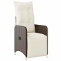 vidaXL 7-tlg. Garten-Bistro-Set mit Kissen Braun Poly Rattan vidaXL 7-tlg. Garten-Bistro-Set mit Kissen Braun Poly Rattan