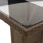 vidaXL 7-tlg. Garten-Bistro-Set mit Kissen Braun Poly Rattan vidaXL 7-tlg. Garten-Bistro-Set mit Kissen Braun Poly Rattan