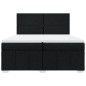vidaXL Boxspringbett mit Matratze Schwarz 200x200 cm Stoff vidaXL Boxspringbett mit Matratze Schwarz 200x200 cm Stoff