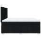 vidaXL Boxspringbett mit Matratze Schwarz 200x200 cm Stoff vidaXL Boxspringbett mit Matratze Schwarz 200x200 cm Stoff