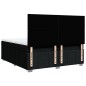 vidaXL Boxspringbett mit Matratze Schwarz 200x200 cm Stoff vidaXL Boxspringbett mit Matratze Schwarz 200x200 cm Stoff