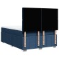 vidaXL Boxspringbett mit Matratze Blau 160x200 cm Stoff vidaXL Boxspringbett mit Matratze Blau 160x200 cm Stoff
