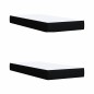 vidaXL Boxspringbett mit Matratze Schwarz 200x200 cm Stoff vidaXL Boxspringbett mit Matratze Schwarz 200x200 cm Stoff