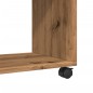 vidaXL Beistelltisch mit Rollen Artisan-Eiche 70x35x60cm Holzwerkstoff vidaXL Beistelltisch mit Rollen Artisan-Eiche 70x35x60cm Holzwerkstoff