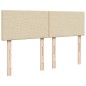 vidaXL Boxspringbett mit Matratze Creme 160x200 cm Stoff vidaXL Boxspringbett mit Matratze Creme 160x200 cm Stoff