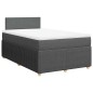 vidaXL Boxspringbett mit Matratze Dunkelgrau 120x190 cm Stoff vidaXL Boxspringbett mit Matratze Dunkelgrau 120x190 cm Stoff