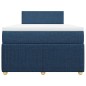vidaXL Boxspringbett mit Matratze Blau 120x190 cm Stoff vidaXL Boxspringbett mit Matratze Blau 120x190 cm Stoff