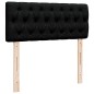 vidaXL Boxspringbett mit Matratze Schwarz 120x190 cm Stoff vidaXL Boxspringbett mit Matratze Schwarz 120x190 cm Stoff