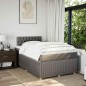 vidaXL Boxspringbett mit Matratze Taupe 120x190 cm Stoff vidaXL Boxspringbett mit Matratze Taupe 120x190 cm Stoff