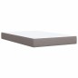 vidaXL Boxspringbett mit Matratze Taupe 120x190 cm Stoff vidaXL Boxspringbett mit Matratze Taupe 120x190 cm Stoff