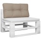 vidaXL Palettenkissen Taupe 80x40x12 cm Stoff vidaXL Palettenkissen Taupe 80x40x12 cm Stoff