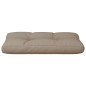 vidaXL Palettenkissen Taupe 80x40x12 cm Stoff vidaXL Palettenkissen Taupe 80x40x12 cm Stoff
