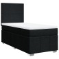 vidaXL Boxspringbett mit Matratze Schwarz 100x200 cm Stoff vidaXL Boxspringbett mit Matratze Schwarz 100x200 cm Stoff
