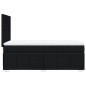 vidaXL Boxspringbett mit Matratze Schwarz 100x200 cm Stoff vidaXL Boxspringbett mit Matratze Schwarz 100x200 cm Stoff