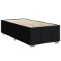 vidaXL Boxspringbett mit Matratze Schwarz 100x200 cm Stoff vidaXL Boxspringbett mit Matratze Schwarz 100x200 cm Stoff