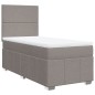 vidaXL Boxspringbett mit Matratze Taupe 100x200 cm Stoff vidaXL Boxspringbett mit Matratze Taupe 100x200 cm Stoff