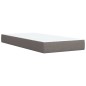 vidaXL Boxspringbett mit Matratze Taupe 100x200 cm Stoff vidaXL Boxspringbett mit Matratze Taupe 100x200 cm Stoff