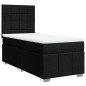 vidaXL Boxspringbett mit Matratze Schwarz 100x200 cm Stoff vidaXL Boxspringbett mit Matratze Schwarz 100x200 cm Stoff