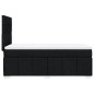 vidaXL Boxspringbett mit Matratze Schwarz 100x200 cm Stoff vidaXL Boxspringbett mit Matratze Schwarz 100x200 cm Stoff
