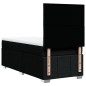 vidaXL Boxspringbett mit Matratze Schwarz 100x200 cm Stoff vidaXL Boxspringbett mit Matratze Schwarz 100x200 cm Stoff