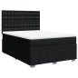 vidaXL Boxspringbett mit Matratze Schwarz 160x200 cm Stoff vidaXL Boxspringbett mit Matratze Schwarz 160x200 cm Stoff