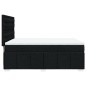 vidaXL Boxspringbett mit Matratze Schwarz 160x200 cm Stoff vidaXL Boxspringbett mit Matratze Schwarz 160x200 cm Stoff