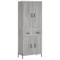 Highboard Grau Sonoma 69,5x34x180 cm Holzwerkstoff Highboard Grau Sonoma 69,5x34x180 cm Holzwerkstoff