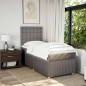 vidaXL Boxspringbett mit Matratze Taupe 80x200 cm Stoff vidaXL Boxspringbett mit Matratze Taupe 80x200 cm Stoff