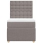 vidaXL Boxspringbett mit Matratze Taupe 80x200 cm Stoff vidaXL Boxspringbett mit Matratze Taupe 80x200 cm Stoff