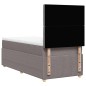 vidaXL Boxspringbett mit Matratze Taupe 80x200 cm Stoff vidaXL Boxspringbett mit Matratze Taupe 80x200 cm Stoff