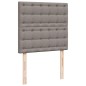 vidaXL Boxspringbett mit Matratze Taupe 80x200 cm Stoff vidaXL Boxspringbett mit Matratze Taupe 80x200 cm Stoff