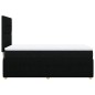 vidaXL Boxspringbett mit Matratze Schwarz 100x200 cm Stoff vidaXL Boxspringbett mit Matratze Schwarz 100x200 cm Stoff