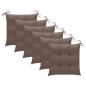 Gartenstühle mit Kissen 8 Stk. Massivholz Akazie Grau Gartenstühle mit Kissen 8 Stk. Massivholz Akazie Grau